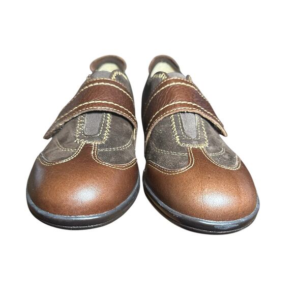 Softspots Aeryn Slip-On Shoes 7.5 Narrow Brown Leather Suede Comfort Casual - Picture 4 of 11